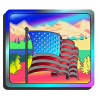 Holographic Sticker FLAG - 1,000 PACK